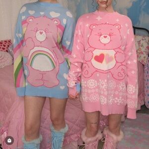 Carebear sweater dress size small